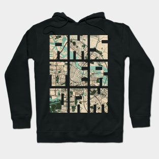 Amsterdam, Netherlands City Map - Vintage Hoodie